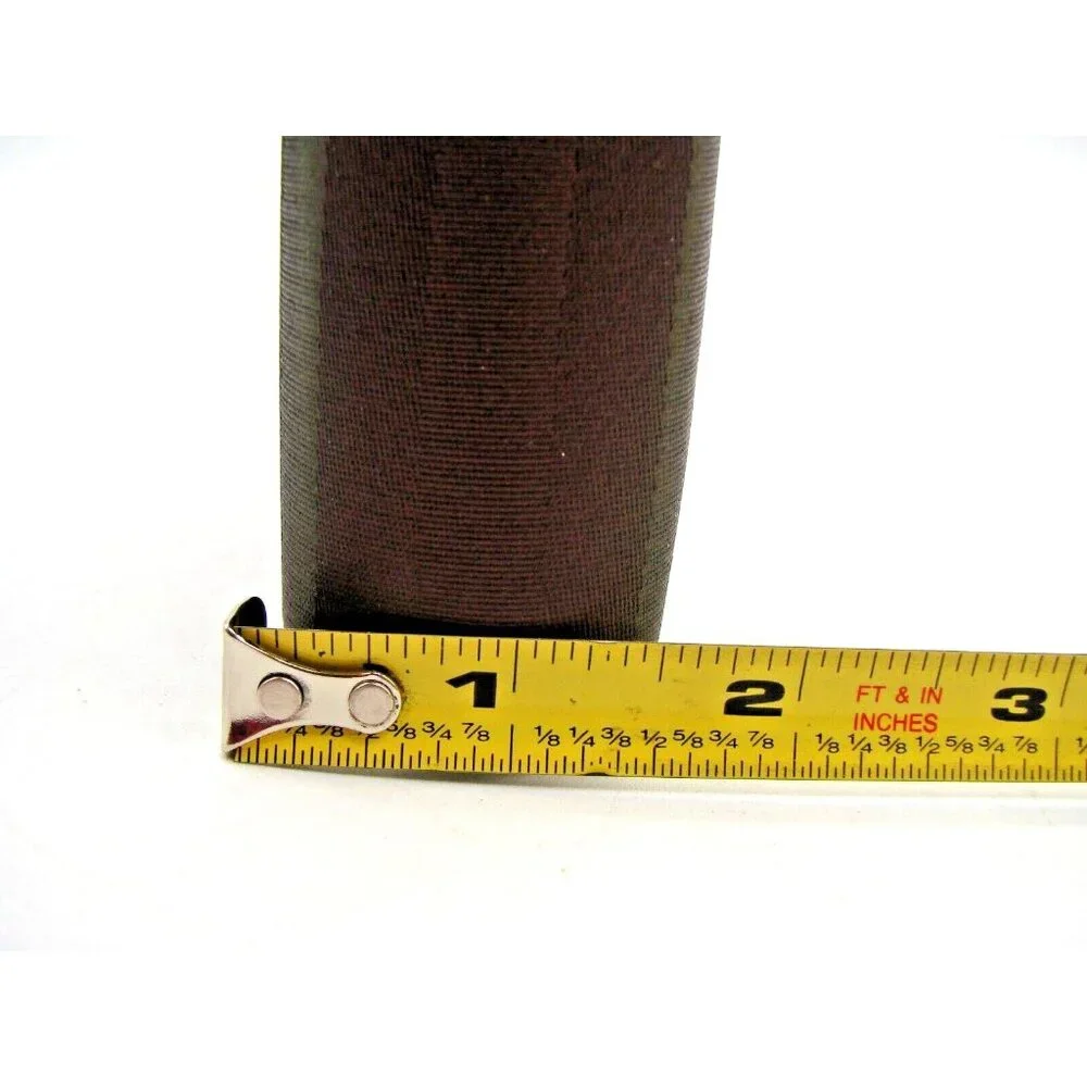Day-Timer Navigator Brown Satin Striped Planner Binder 6 Rings Snap Tab Closure
